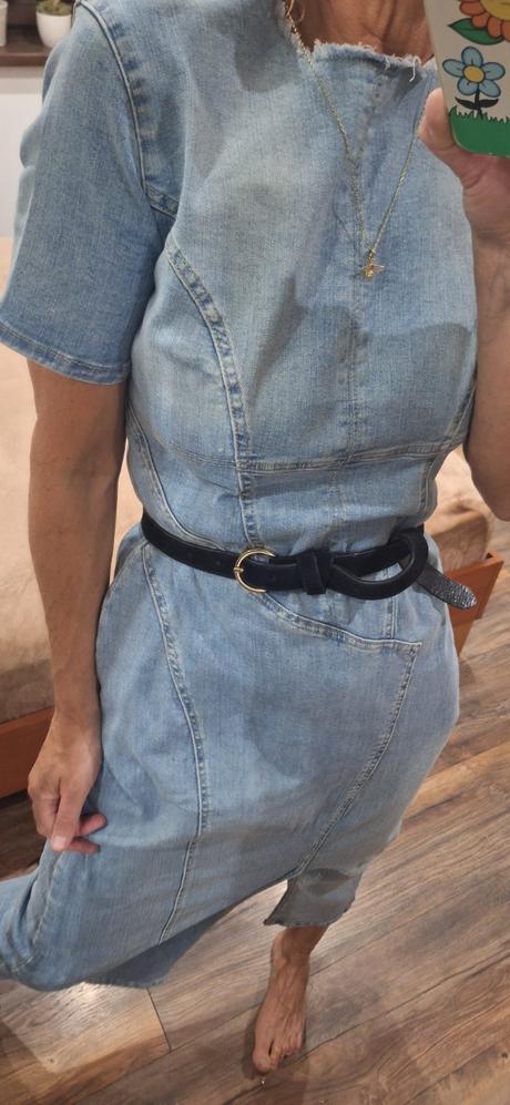 Riflové šaty zara m/l, zara,l