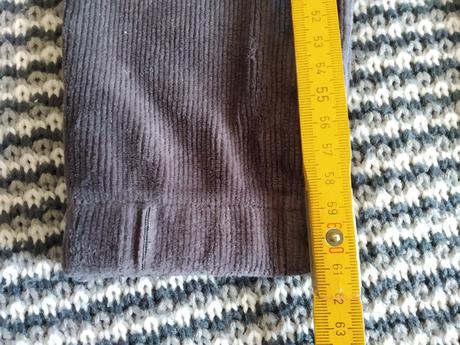 Menčestrové nohavice na traky, h&m,74