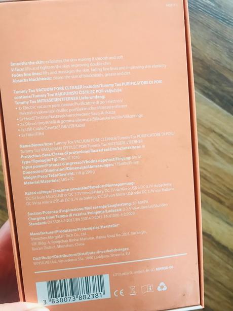 Vacuum pore cleaner, 