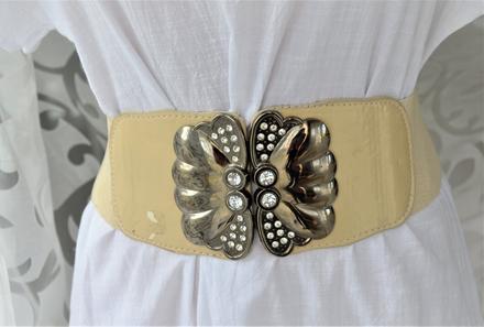 Elastický béžový opasok, 