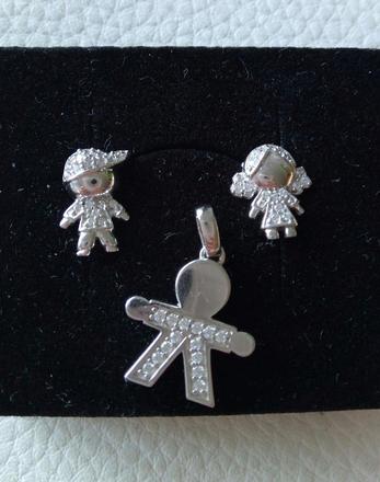 Strieborný prívesok chlapček, 