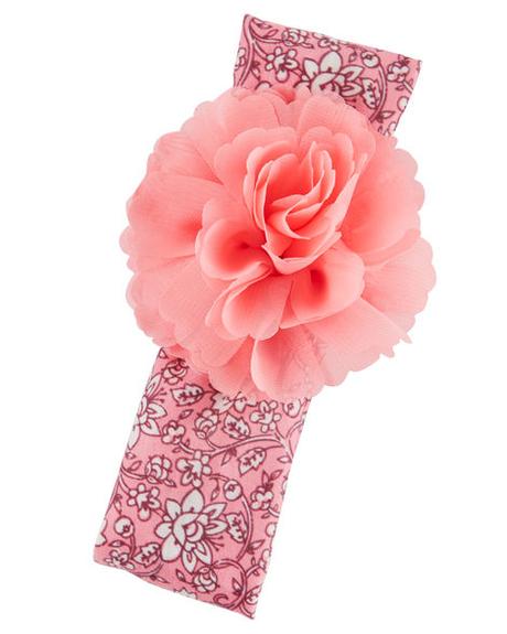 Široká čelenka s kvetom carter's usa,