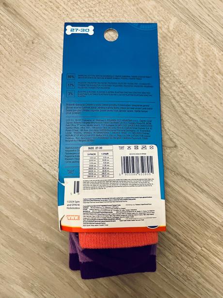 3ks ponožiek labková patrola 27-30, 27