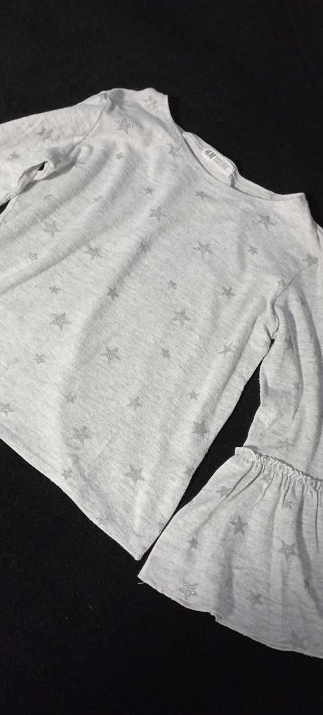 Tričko s trblietavými hviezdičkami 146/152, h&m,146