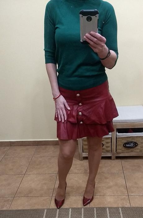 Koženková sukňa, xs