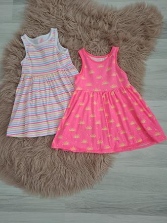 2x krásne letné šaticky 98, f&f,98