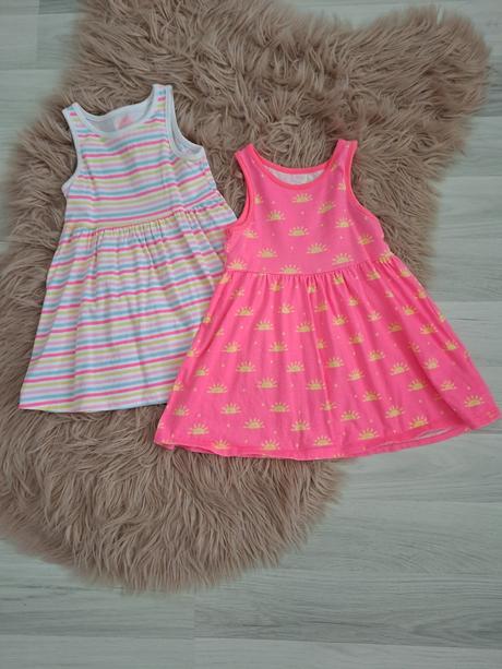 2x krásne letné šaticky 98, f&f,98