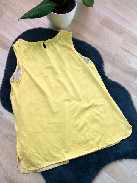 Bianca žltý letný top tielko tričko na ramienka, m
