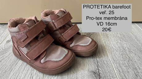 Zimné topánky protetika barefoot - 25, protetika,25