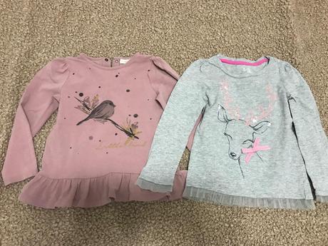 7x tričko s dlhým rukávom 98/104, h&m,98