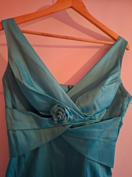 Puzdrove tyrkysové šaty, 40