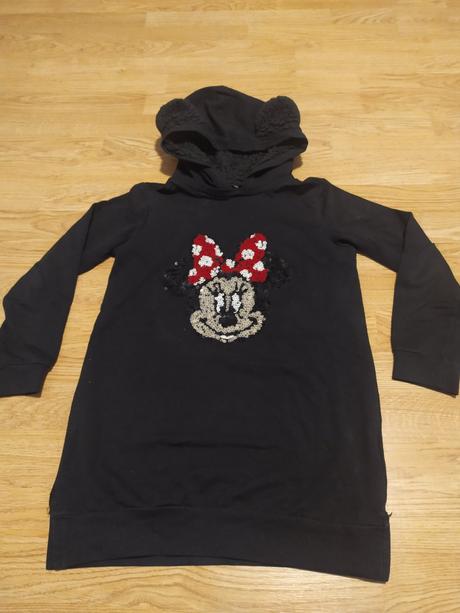 Predĺžená mikina s uškami, disney,128