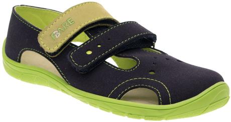 Fare bare - textilné sandále tmavomodré a, fare,33