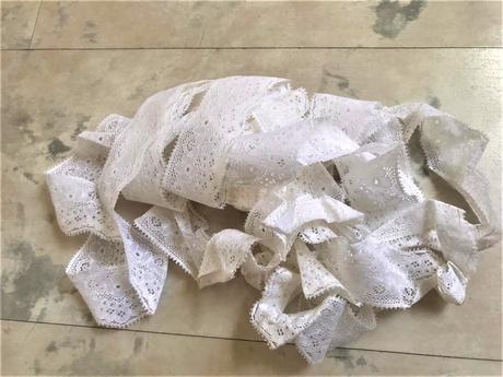 Zbytok čipky 2 ks - 7 metrov, 