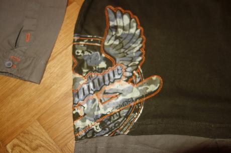 Skotone tričko s košeľou 2v1, 140