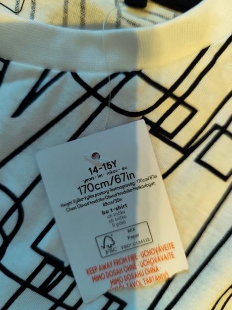 Sada triciek s visačkou, tesco,170