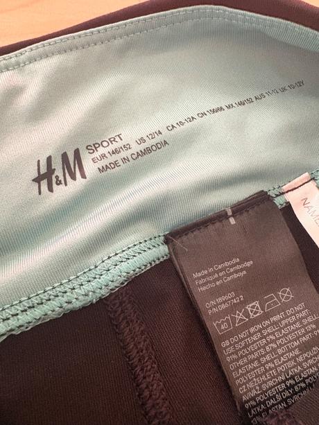 Legíny šport 10-12 rokov, h&m,152