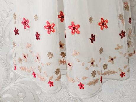 Tylové šaty s kvietkami, bonprix,134