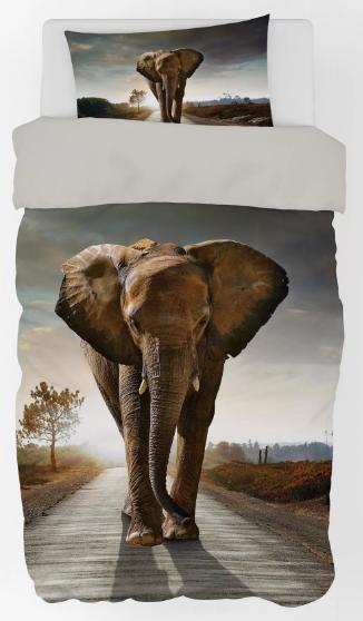 Detské obliečky 140x200 slon 01, šírka (cm): 140,dĺžka (cm): 200