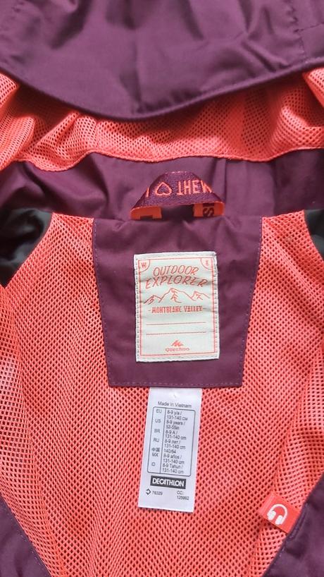 Nepremokavá bunda, decathlon,134