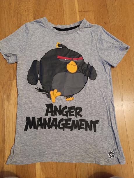 Tričko angry birds, h&m,152