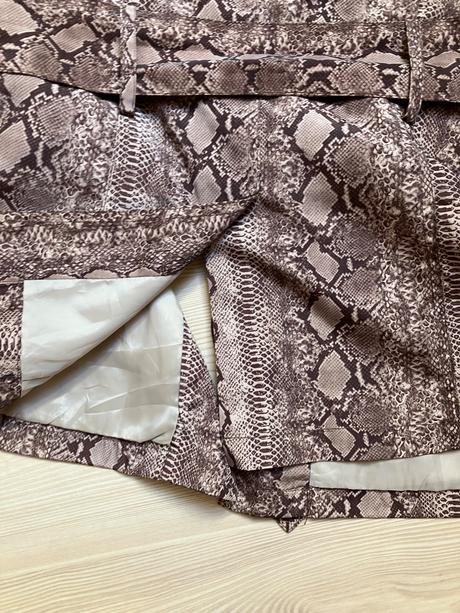 Dámske sako skrátený kabát s potlačou hadej kože, george,m