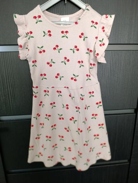 Šaty cerešničky 98/104, 98