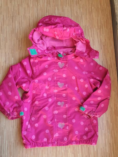 Bodkovana bundicka so srdieckami tchibo, tchibo,98