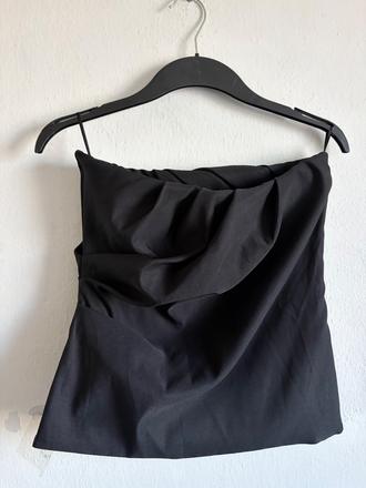 Zara elegantny cierny korzet so zipsom l, zara,l