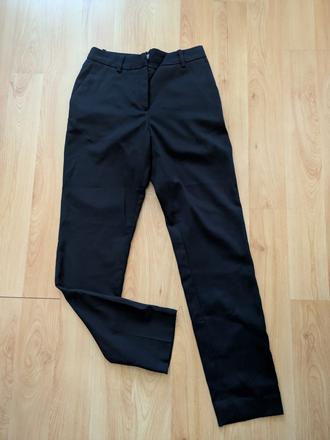 Tmavomodré dámske nohavice h&m s, h&m,s
