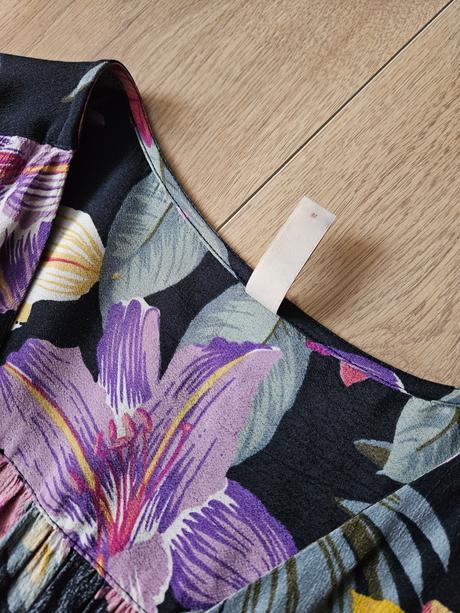 Dlhé kvetinové zavinovacie šaty yas, m