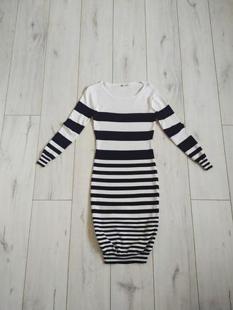 Prúžkované šaty be a diva, xs