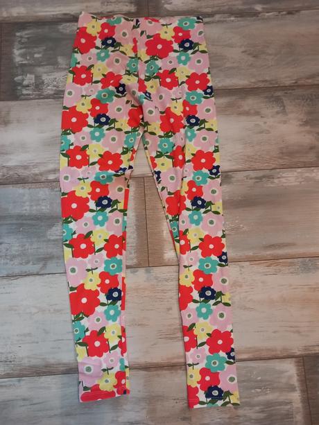 Kvalitné kvietkové elasťáky na 10 rokov, mini boden,152