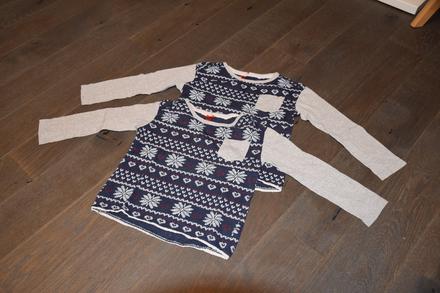 Nadherne tricko s norskym vzorom a krajkou 6-8r., next,128