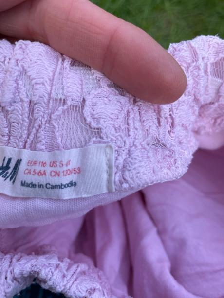 Čipková sukňa, h&m,116