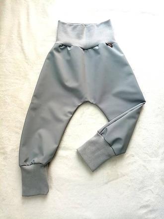 Jarne softshellové nohavice pudl.strihu, 62 - 128