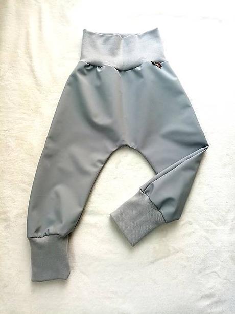 Jarne softshellové nohavice pudl.strihu, 62 - 128