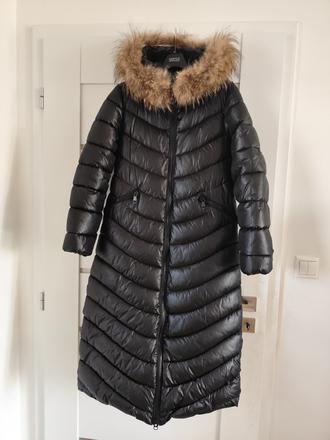 Zimna bunda s pravou kozusinou, s