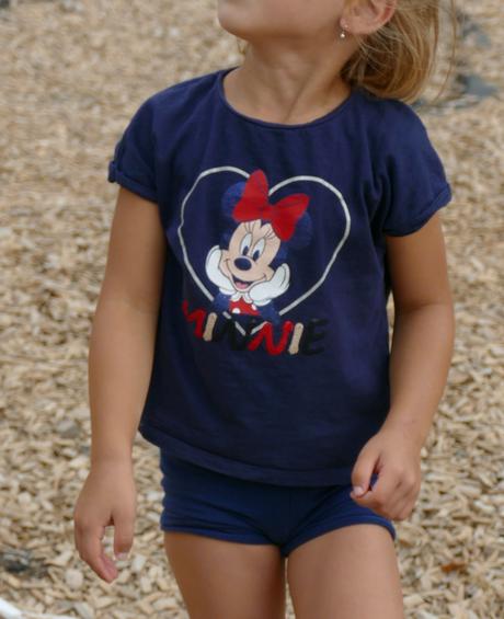 Tričko minnie aj s čelenkou,4-5 rokov, c&a,110