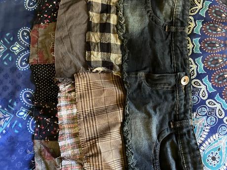 Riflová sukňa, smash!,l