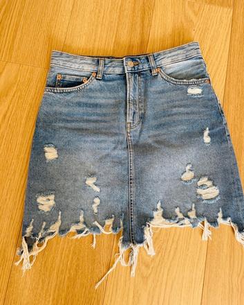 Sukna denim, zara,s