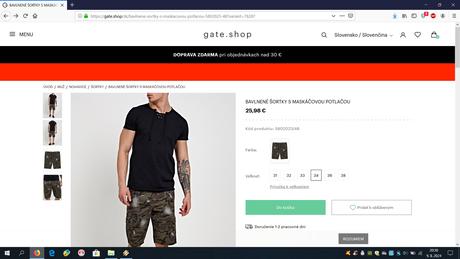 Kraťasy s obnosenými detailami maskáčové, gate,l