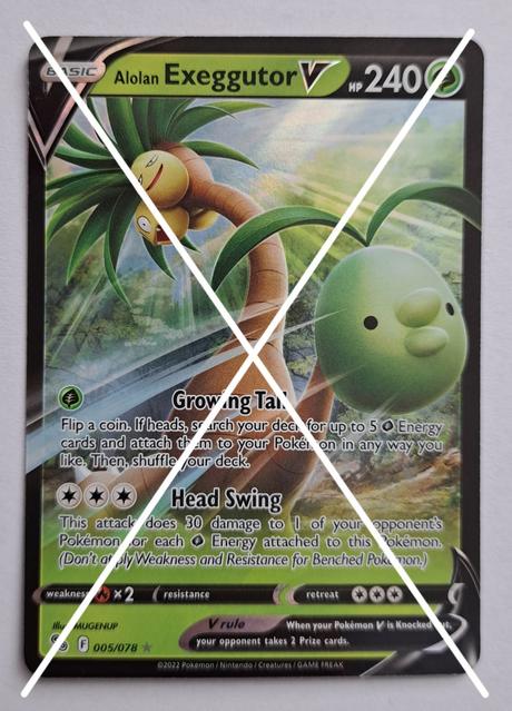 Pokémon go karty "v",