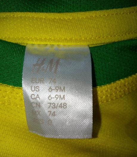 Tričko brasil, h&m,74