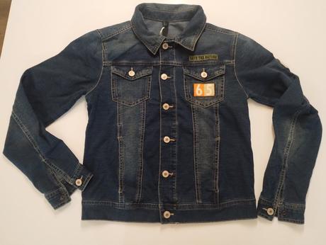 Teplákovo-rifľová bundička, benetton,158