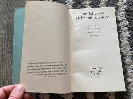 Dobré ráno, polnoc rhysová jean- prvé vyd.1978, 
