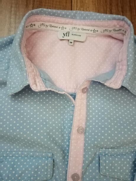 Babyblue bodkovana kosela, reserved,38