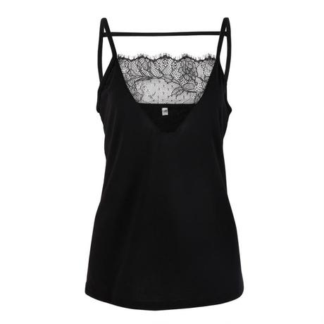 Cierny top s cipkou, l / xl