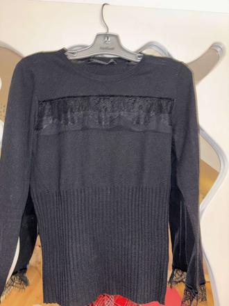 Svetrík s čipkou guess s/m, guess,s