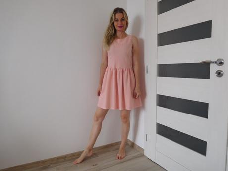 Marhuľkové dámske šaty letné-l,, l